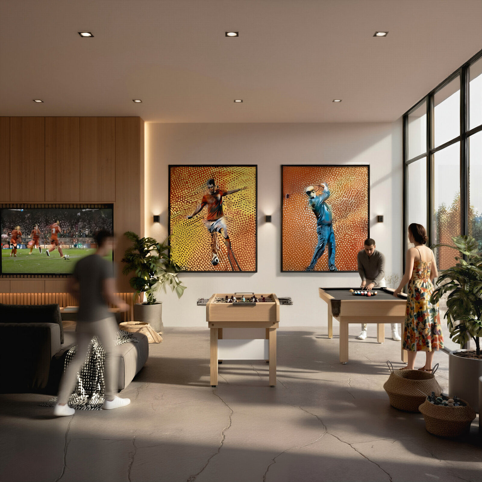Kumo Living — sala de entretenimiento